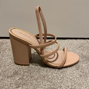 4”  strap heel